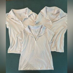 Girls white uniform polo